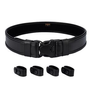 1786 Plain Black Police Duty Belts Law Enforcement Sheriff Security Work 2"